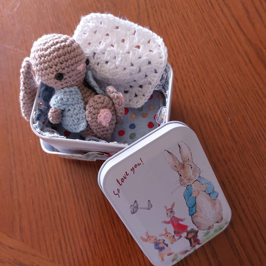 Baby Peter Rabbit in a Basket