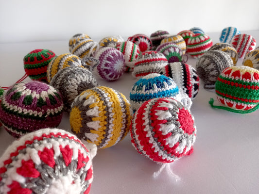 Crocheted Christmas Baubles