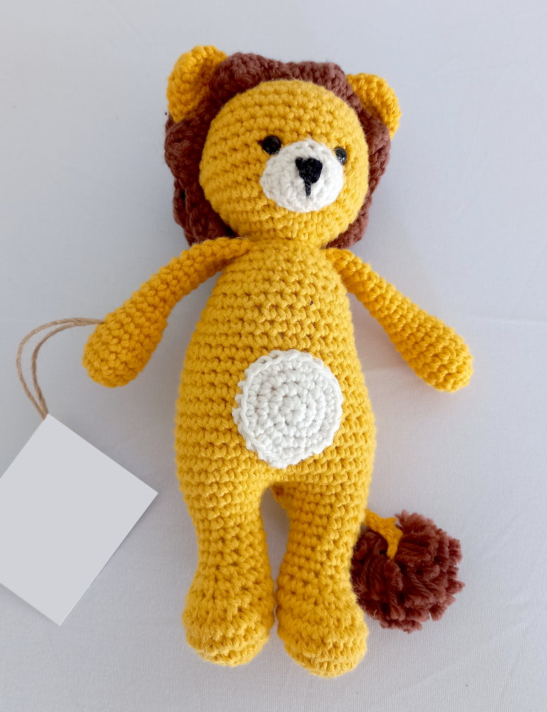 Crocheted Cuddle Me Lion