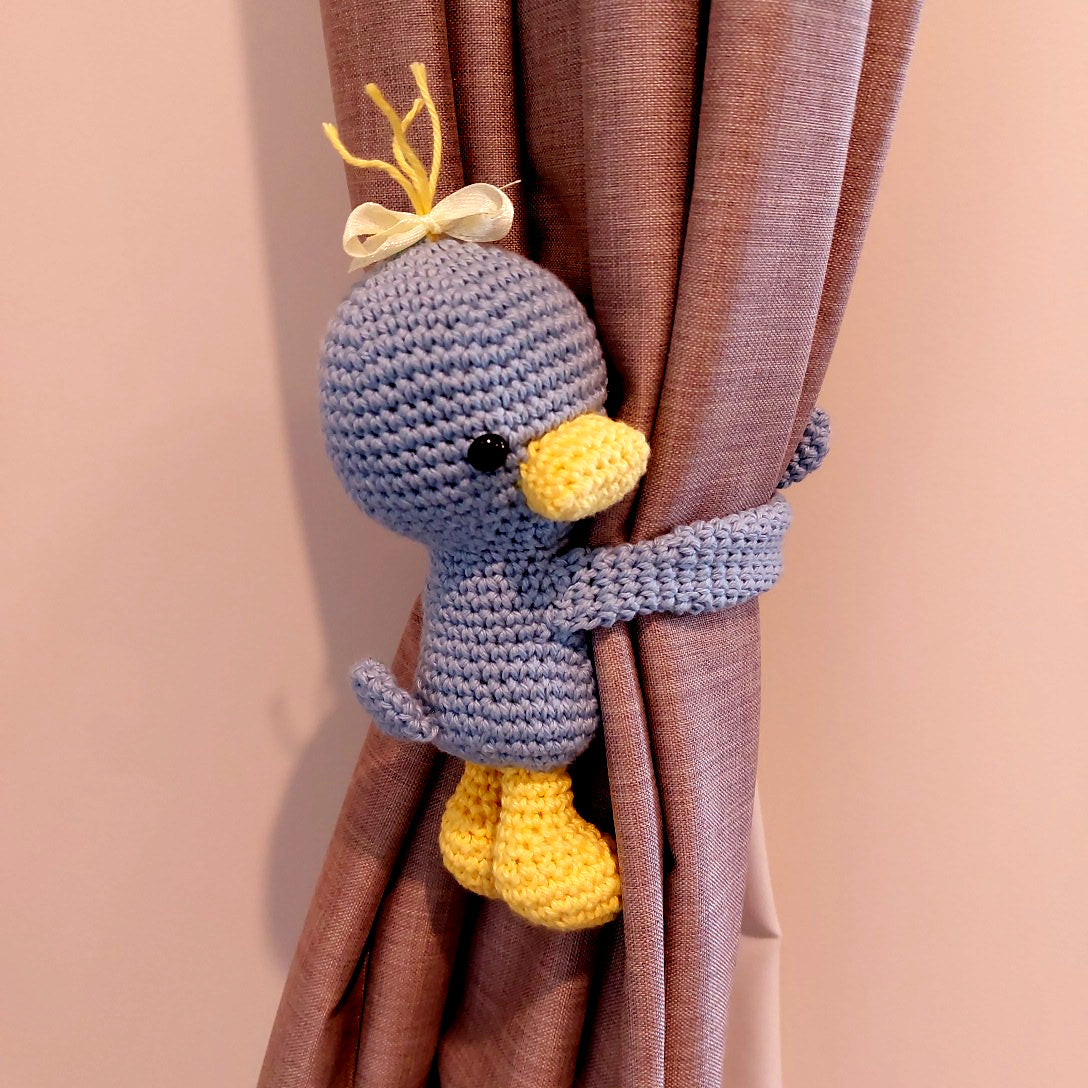 Crocheted Duck Tie Back
