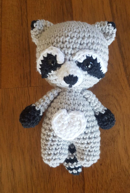 Crocheted Mini Raccoon