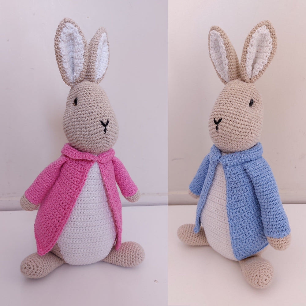 Crocheted Life-sized Peter Rabbit